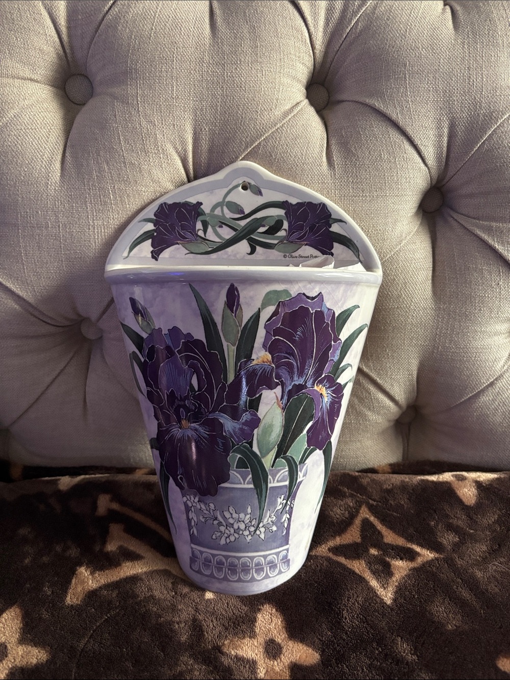 Olive Street Pottery Wall Pocket Vase - European Design